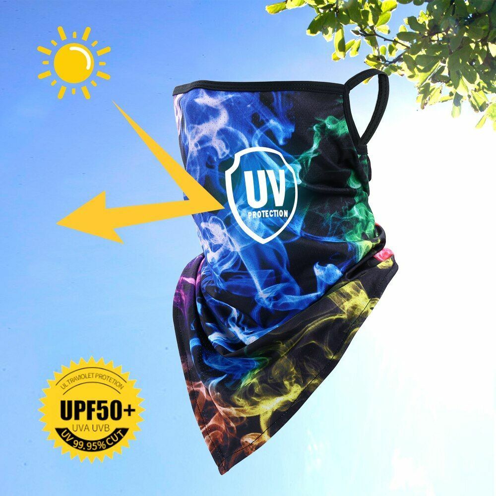 Printed Bandana Cycling Ear Face Mask Neck Gaiter Hunting Running Scarf 26*42 CM