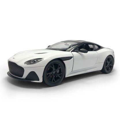 1/24 Aston Martin DBS Superleggera Diecast Metal Model Car Turning Wheels White