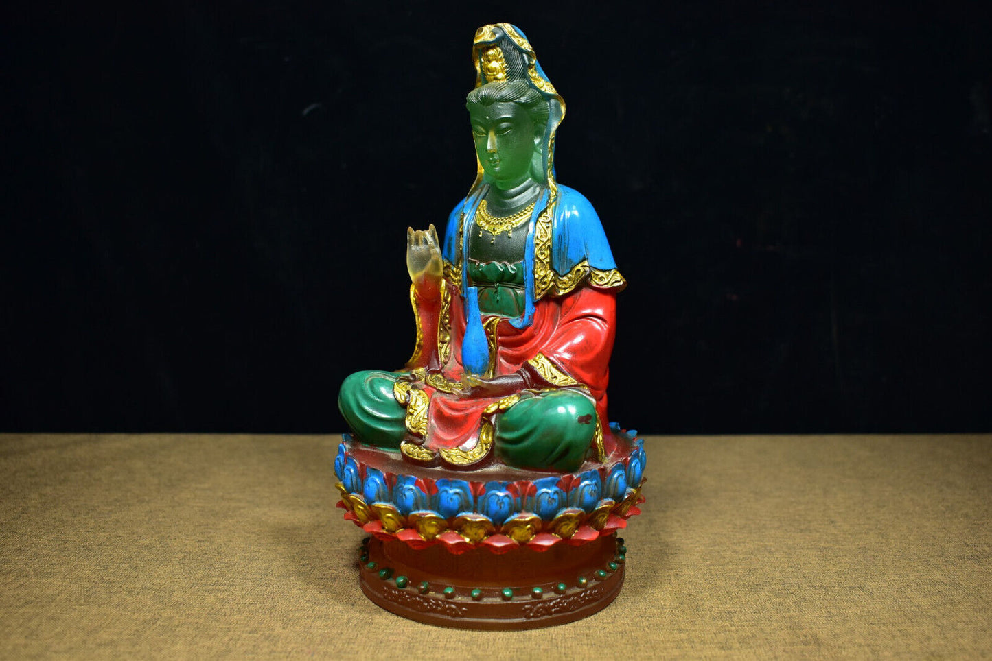 Antique Collection: Ancient Method, Colorful Glass Drawing, Clean Bottle, Guan