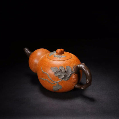 Chinese Yixing Zisha Clay Handmade Exquisite Teapot（葫芦 底款：蒋蓉）