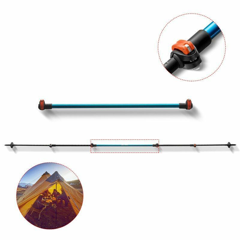 Lightweight Outdoor Tent Poles Rod Tarp Aluminum Camping Replacement Part 56 CM