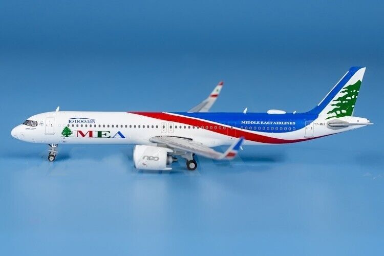 1:400 JC Wings MEA AIRBUS A321neo Passenger Airplane Diecast Aircraft Model