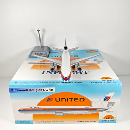 1:200 InFlight United Airlines DC-10 Passenger Airplane Diecast Plane Model