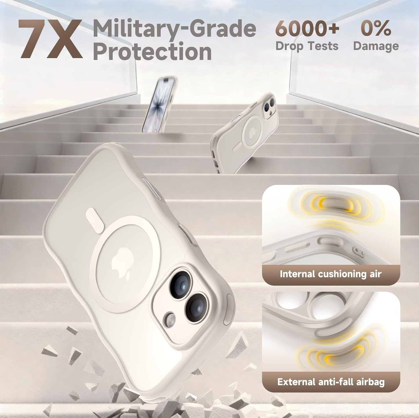 For Iphone 17 Case for Women Girls,【Compatible with Magsafe】,【Camera Control】,【F