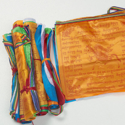 New 20 Sheets 5M Religious Flags Buddhist Supplies Colour Print Prayer Flag