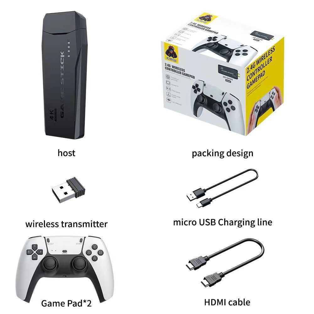 M8S TV game console 2.4G wireless Bluetooth handle, HDMI high definition 4k