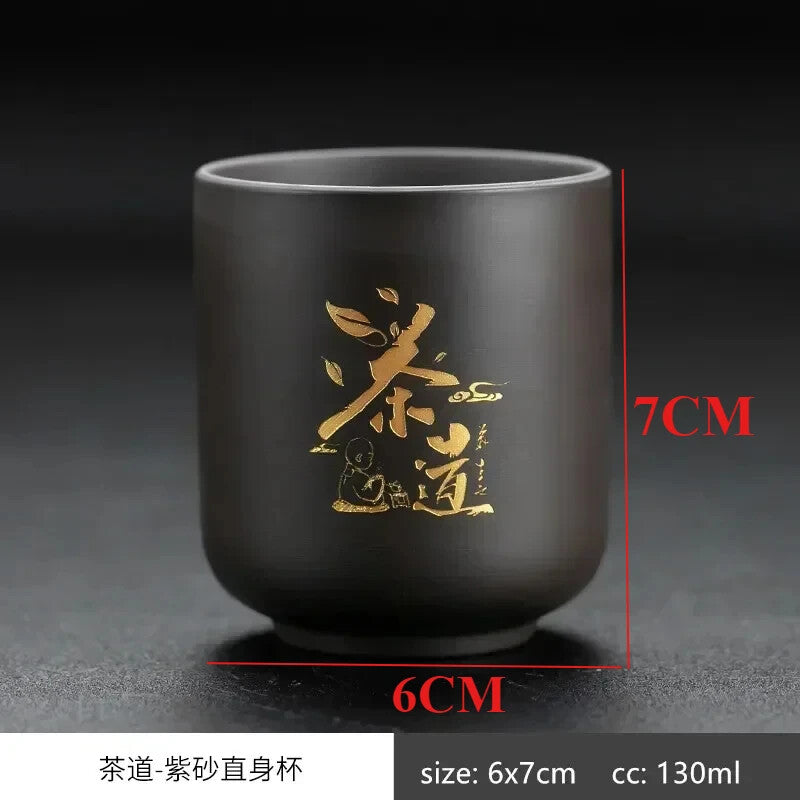 Chinese Yixing Purple Clay Teacup Coffee Cup Oolong Tea Handmade Tea Cup