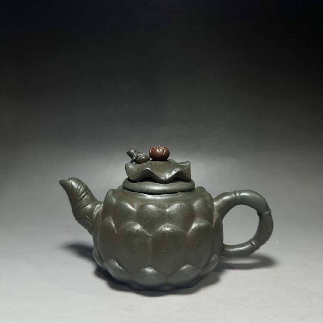 vintage chinese yixing purple clay teapot zisha ceremony carving Collectible art