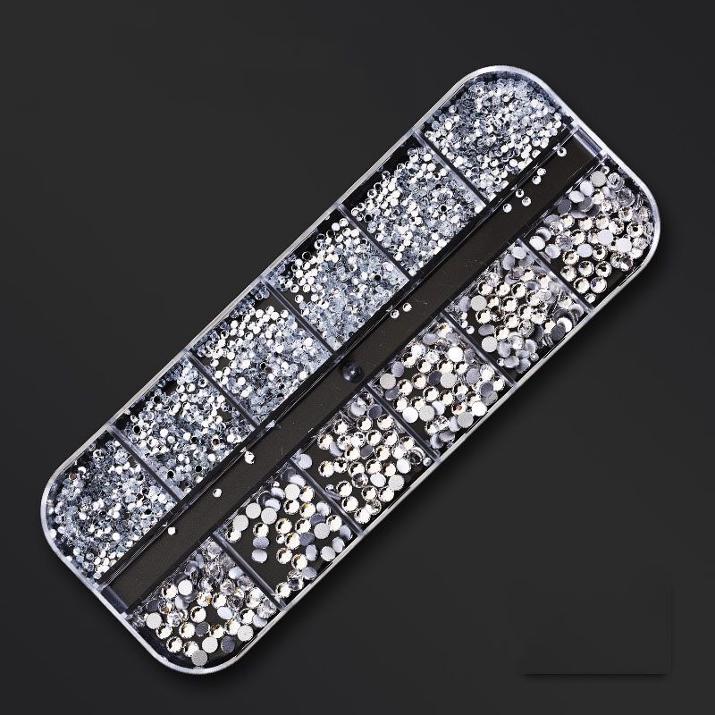 Nail Art Decor 12Design Box 3D Irregular Abalone Seashell Fragment Flakes Charms