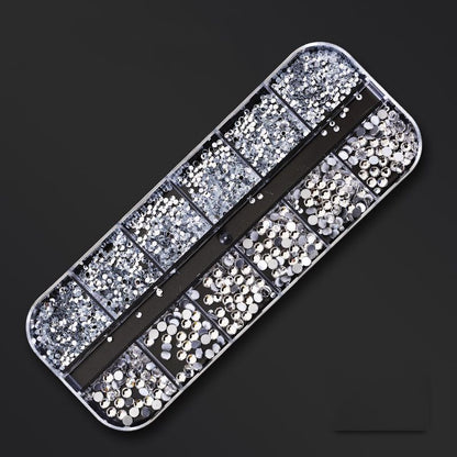 Nail Art Decor 12Design Box 3D Irregular Abalone Seashell Fragment Flakes Charms
