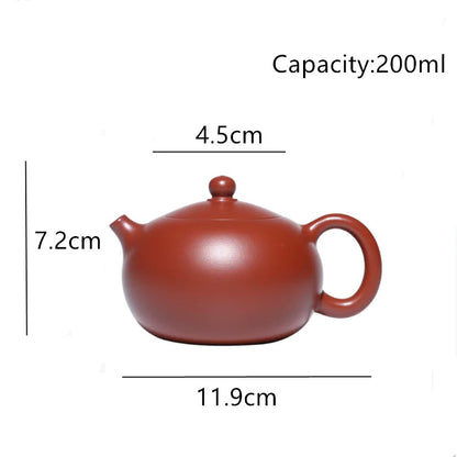 Chinese Yixing Purple Clay Teapot Handmade Xishi Tea Pot Kettle Zisha Teaware
