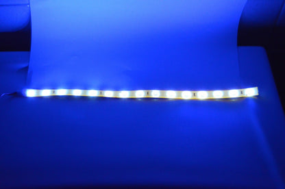 50 Pack ~12 Inch Flexible Blue LED Strips 12V DC, Each ~12" Strip has 15 LEDs
