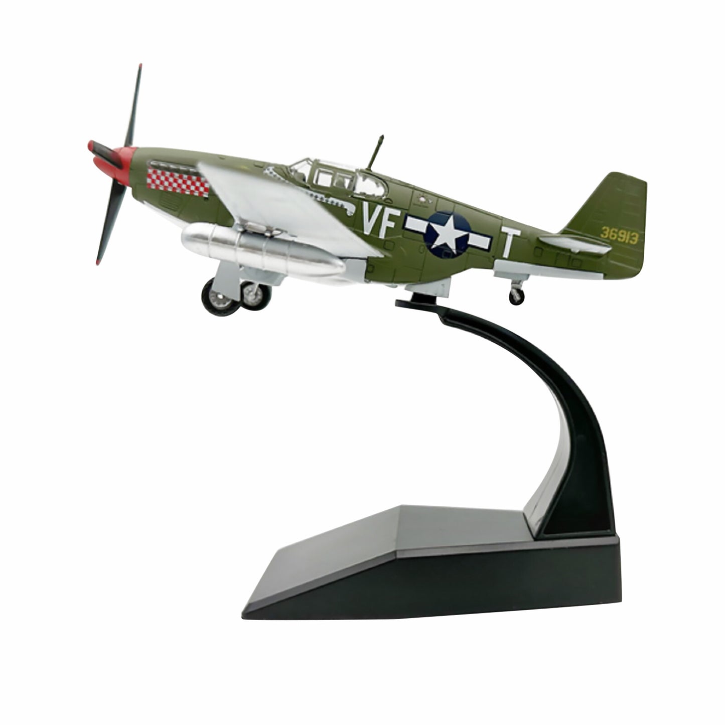 1/72 Scale US P51 Mustang Fighter Alloy Aircraft model with Display Stand t