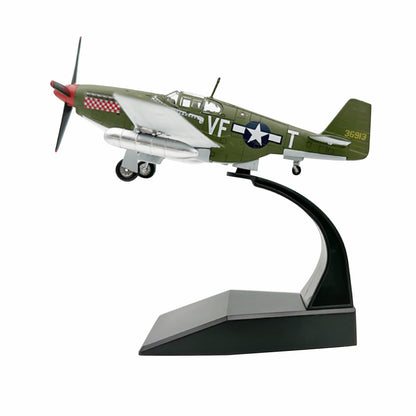 1/72 Scale US P51 Mustang Fighter Alloy Aircraft model with Display Stand t