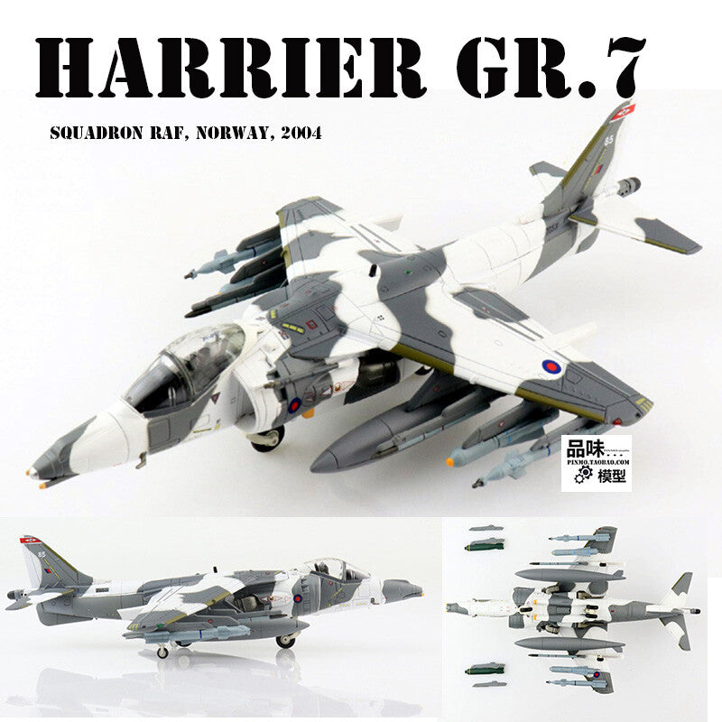 HM 1/72 British Harrier jump jet alloy model Harrier GR.7 snow hawk training