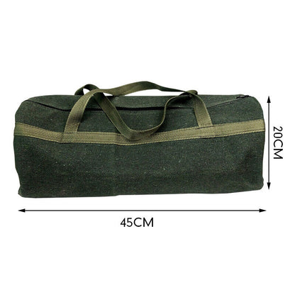 Durable Thick Green Canvas Pouch Tool Bags Storage Organizer Instrument Case