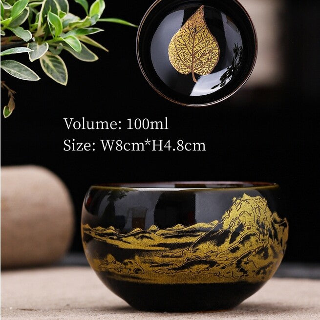 Porcelain Tea Cup Fat Mutton Jade Ceramic Master Cup 100ml / 130ml Personal Cups
