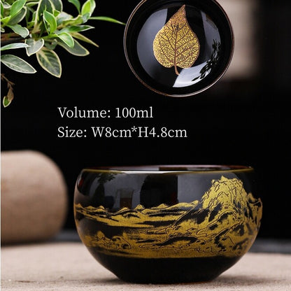 Porcelain Tea Cup Fat Mutton Jade Ceramic Master Cup 100ml / 130ml Personal Cups