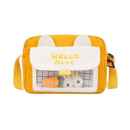 Canvas Bag Messenger Bag Shoulder Purse Shopping Handbag Crossbody 21*16*6.5 CM