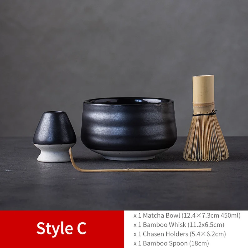 Embersceramic 4pcs/set Ceramic Matcha Set- Gift Set