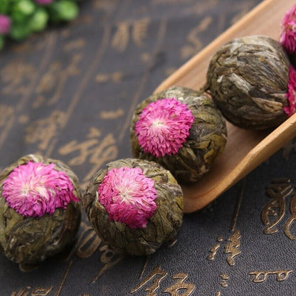 yi dian hong, Blooming Flowering Flower Artistic Tea, Chinese Artisan Blossoming