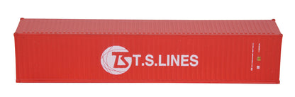 1:87 TS LINES 40GP Metal Shipping Container Model Toy Home Office Decor Gift