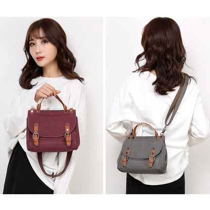 Canvas Bag Fashion Trendy Shoulder Messenger Purse Small Bag Handbag 22*12*20 CM