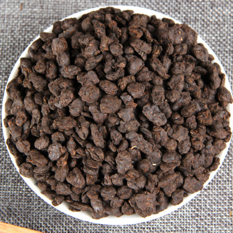 500g/1.1LB Crushed Silver Old Tea Pu'er Tea Pu'er Ripe Tea Head Craft Tea
