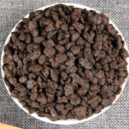 500g/1.1LB Crushed Silver Old Tea Pu'er Tea Pu'er Ripe Tea Head Craft Tea
