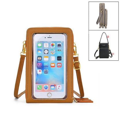 Women Leather Shoulder Bags Large Capacity Crossbody Bags Handbag Phone Purse