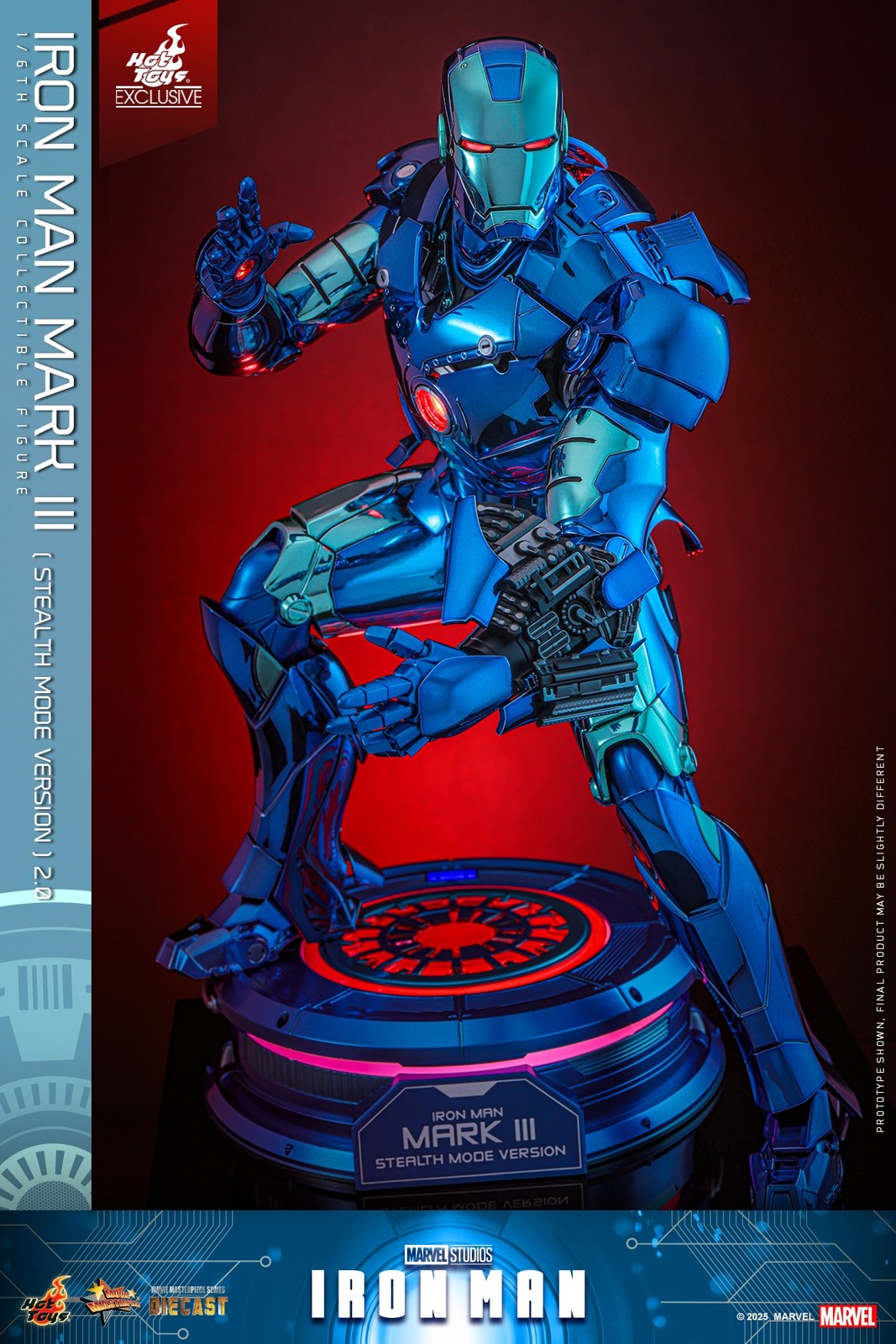 In Stock New Hot Toys 1/6 IRON MAN MMS814D71 MARK Ⅲ Stealth Mode Version 2.0！
