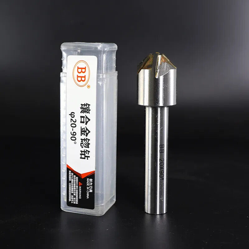 Brazing Carbide Countersink Drill With Blade 90 Degree Chamfering Milling Tool