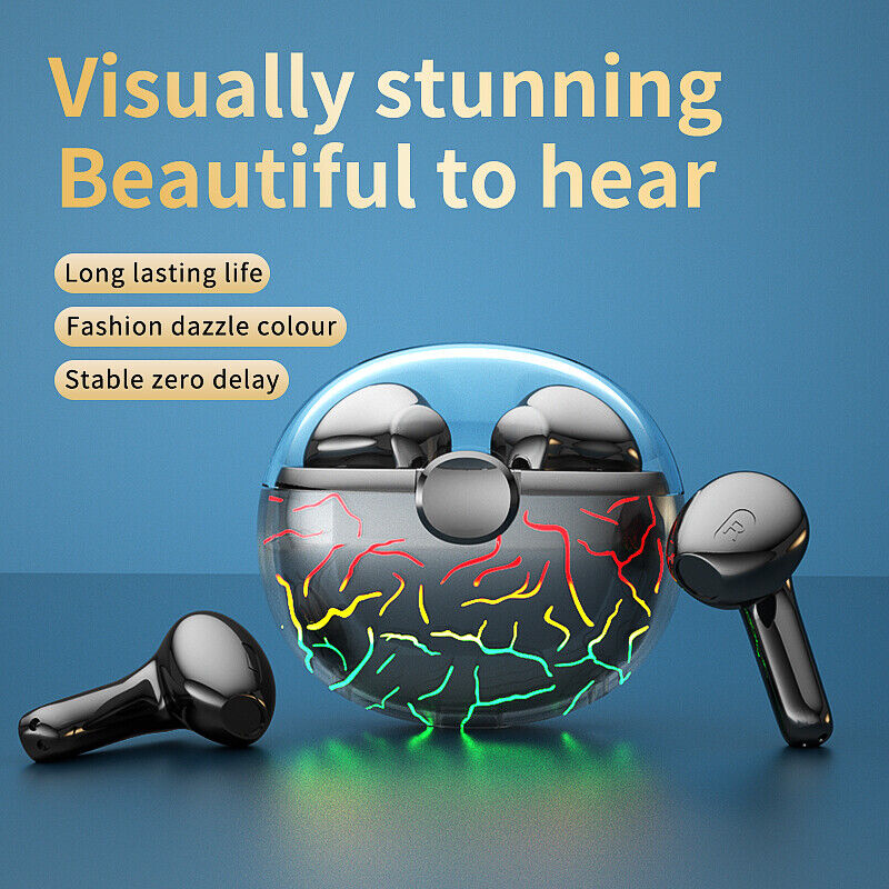 Bluetooth 5.0 Headset TWS Wireless Earphones Earbuds Stereo Headphones Game