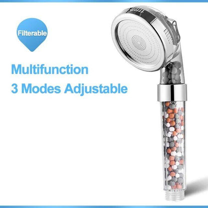 Shower Head 3 Mode High Pressure Saving Water Bath Shower Adjustable Shower Head