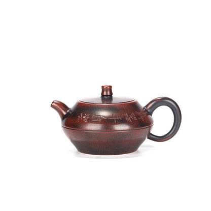 China Yixing Zisha Pottery Nixing Pottery Clay Handmade 210cc Mesh Teapot