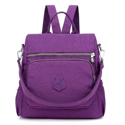 Fashion Women Backpack School Bags Nylon Cloth Waterproof Backpack Large Bookbag