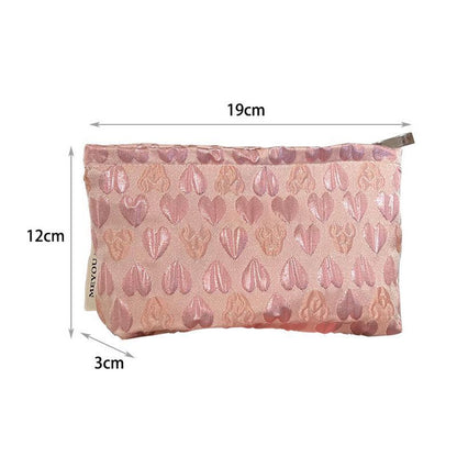 Cosmetic Bag Canvas Washing Traveling Make Up Storage Purses 12*19*3/14*16*6 CM
