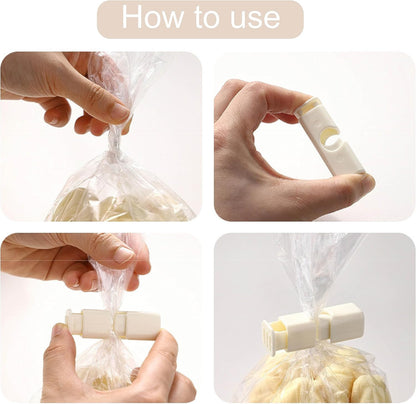 50PCS Bread Bag Clips Reusable Tie Storage Sealing Snack Fridge Freezer Fresh US