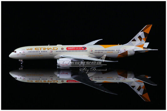 1:400 JC Wings ETIHAD AIRWAYS BOEING 787-9 Passenger Airplane Diecast Model