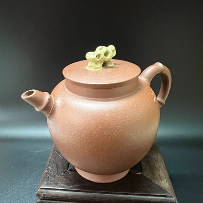 220cc chinese Yixing Handmade Zisha teapot JiangPo clay TingQiu Hu Tea Pot