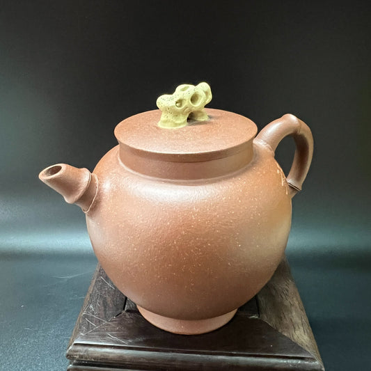220cc chinese Yixing Handmade Zisha teapot JiangPo clay TingQiu Hu Tea Pot