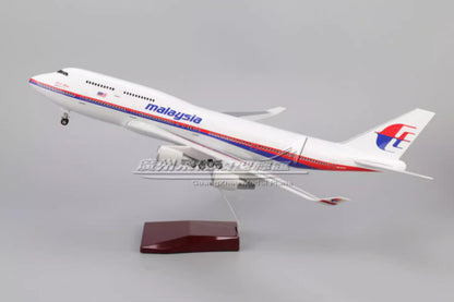 47CM 1:150 Malaysia Airlines BOEING 747-400 Airplane Landing Gears Resin Model