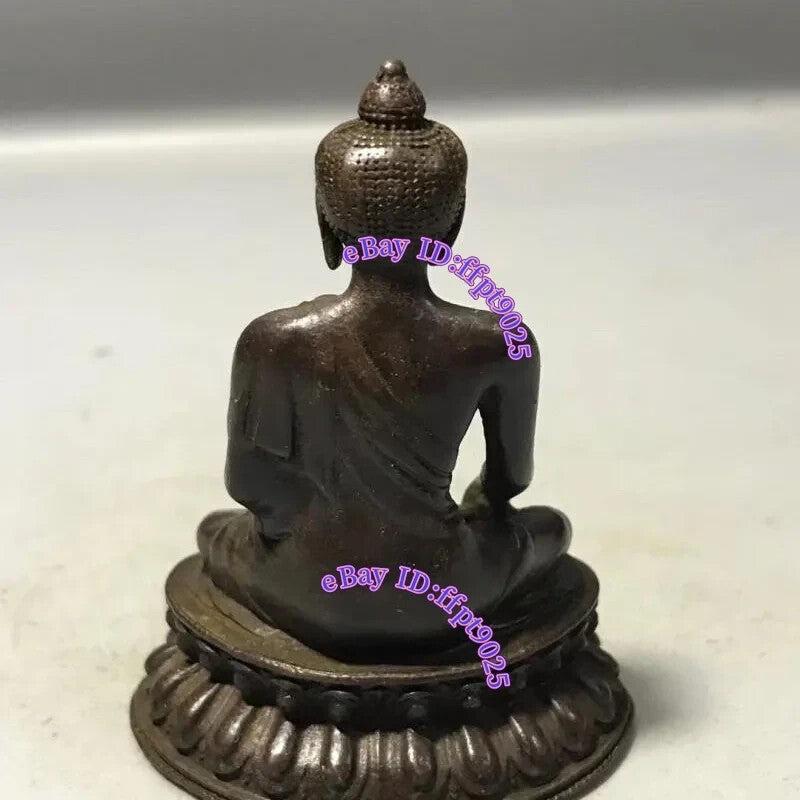 China Old Antique Collection Medicine Buddha Statue Home Fengshui Worship Decor