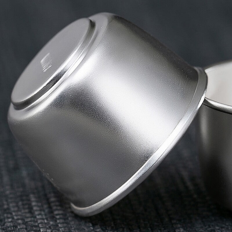 999 Sterling Silver Marked Tea Cup Health Care Chinese Pure Silver Master Cup