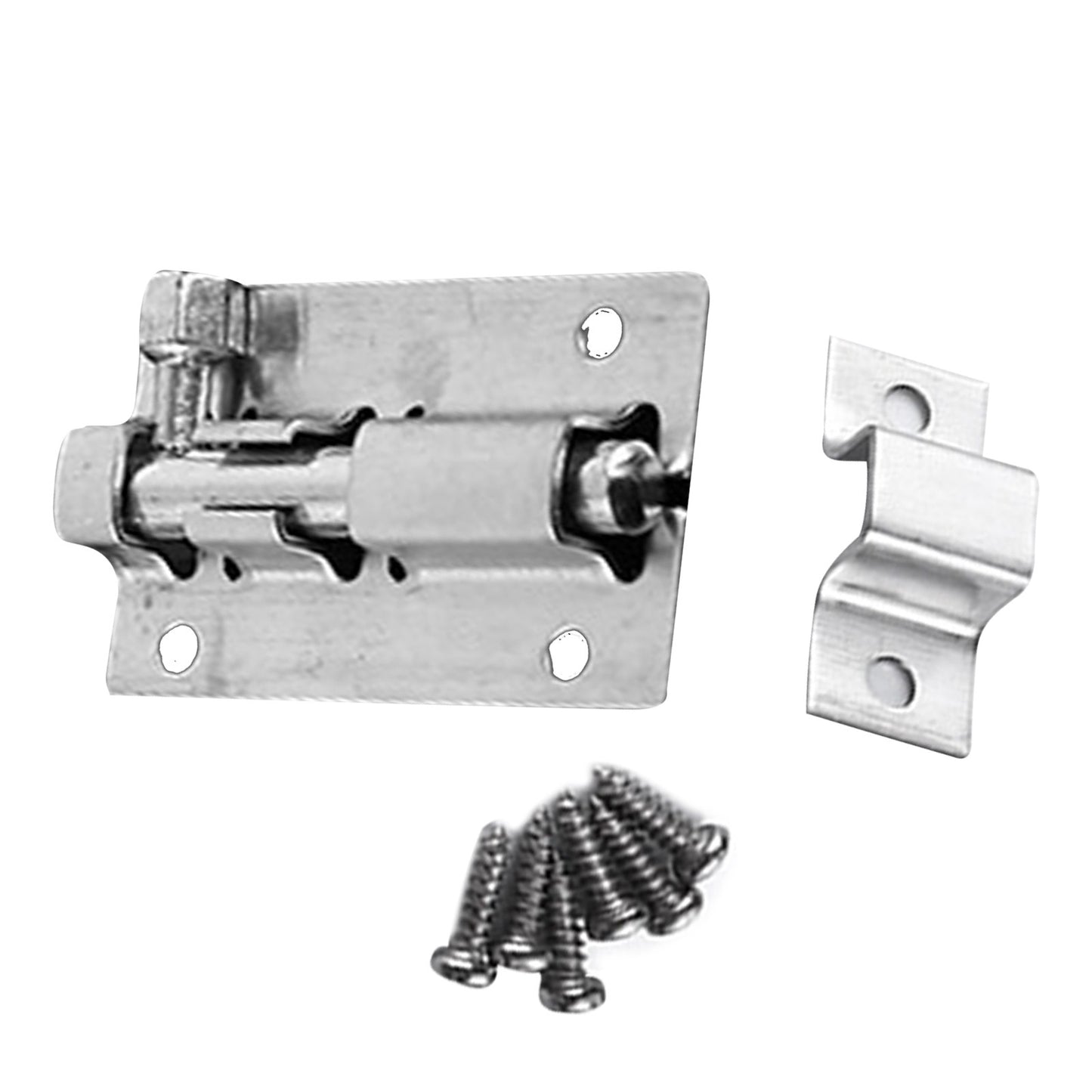 2/3/4/5" Stainless Door Latch Sliding Bolt Latch Hasp Staple Gate Safety Lock