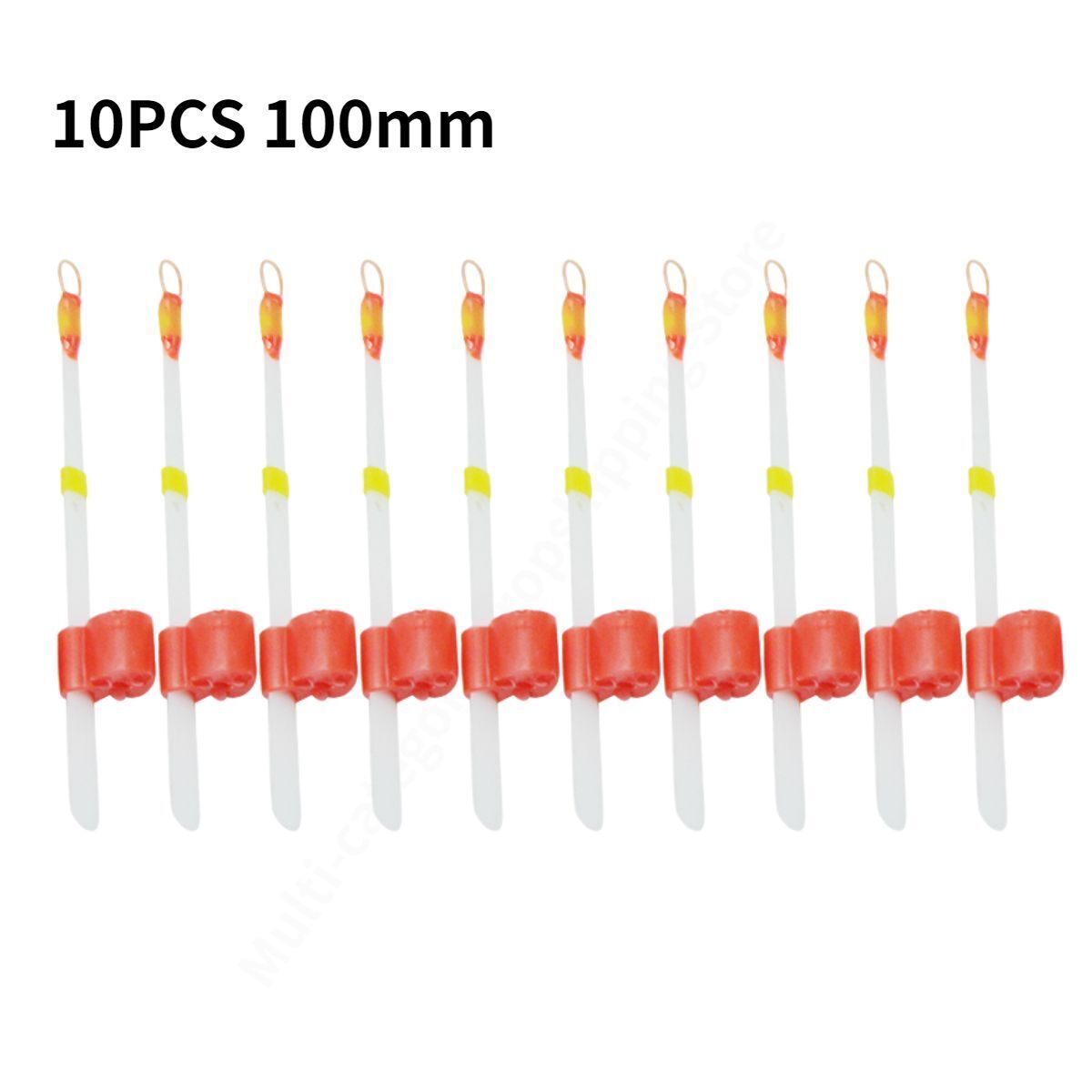 10pcs Waterproof High Intensity Ice Fishing Pole Rod Top Tips Tackle Tool Set