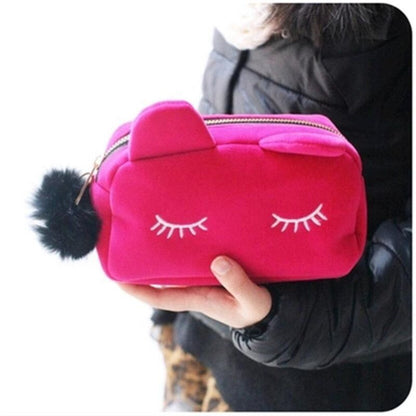 Cartoon Print Toiletry Bag Storage Case Travel Makeup Pouch Organizer Cosmetic
