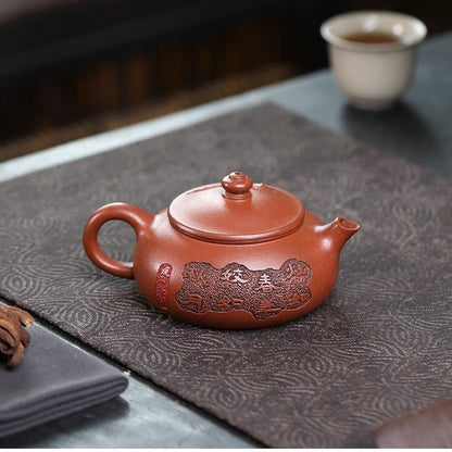 Full Handmade Tea Pot With Certificate Real Yixing Zisha Zhu Clay Master Pot New
