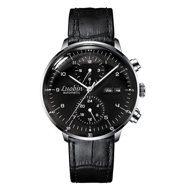 Automatic Men's Mechanical Luxury Watch Buisness 3atm Hour Date Month Multi Dial