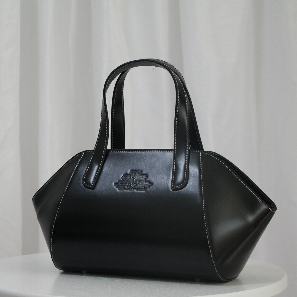 Black Fashion Real Leather Bag Handbags Lady Tote Shell Shoulder Crossbody Purse
